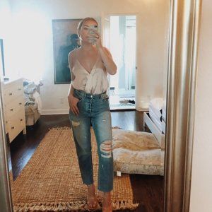 Satin Blush Pink Bodysuit